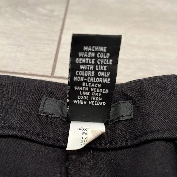 ALFANI Crop Wide Leg Pant Faux Leather Piping, Size 8 - Picture 8 of 8